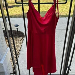 City Studio spaghetti strap red dress size small